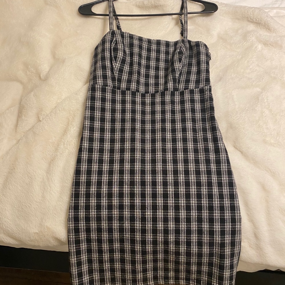 Plaid strap dress